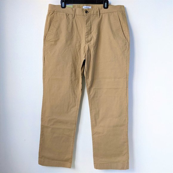 Goodfellow & Co Men's Tan Straight Chino Pants - Picture 1 of 6